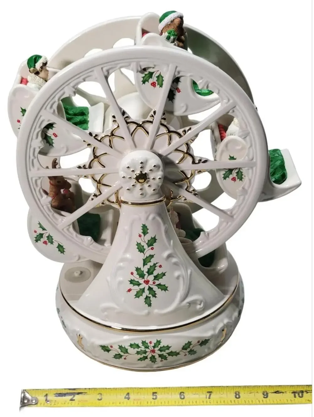 Lenox Holiday Ferris Wheel Musical Centerpiece 12" Tested Working - Picture 15 of 16